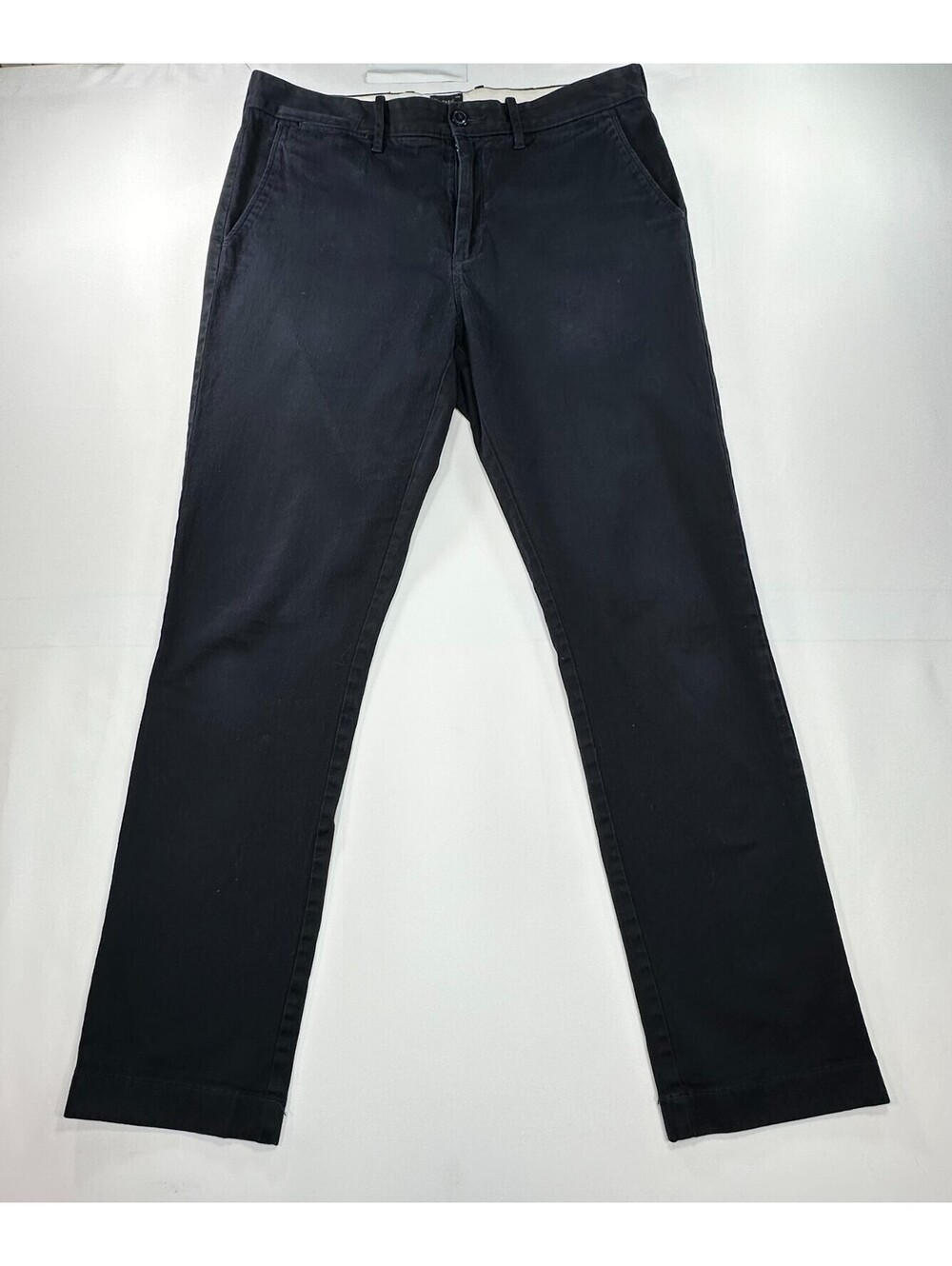 J Crew Stretch Straight Flat Front Chinos Blue Mens 32/32